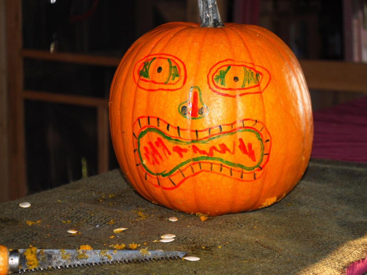 Which vegetable was originally used to carve jack-o-lanterns?