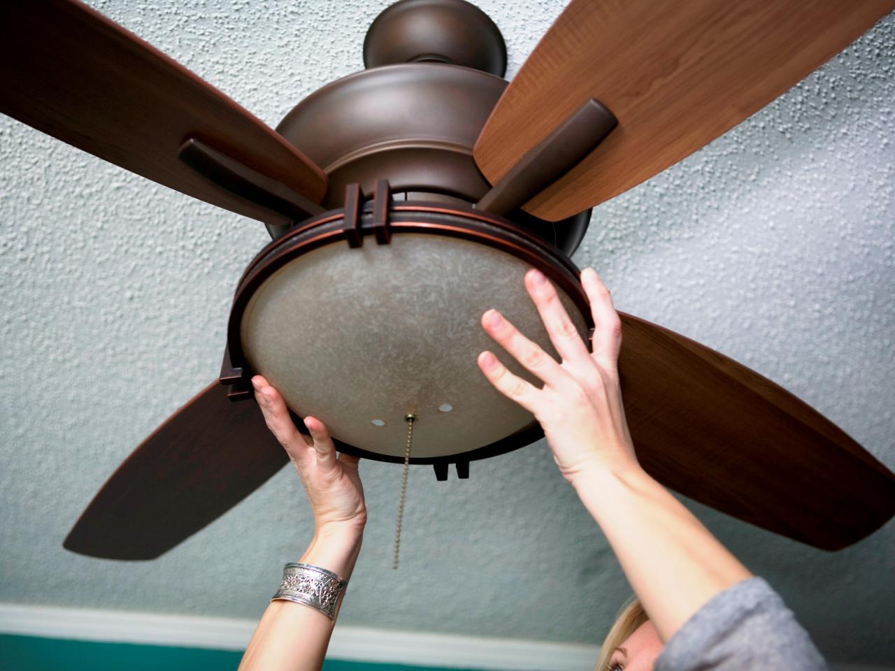 How to Replace a Light Fixture With a Ceiling Fan | how-tos | DIY