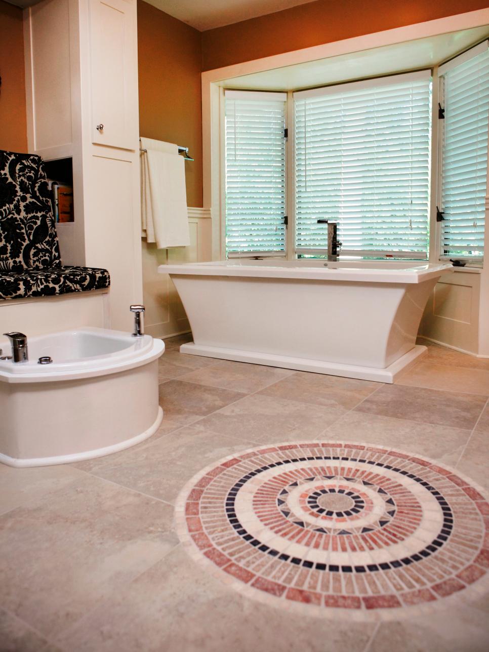 Beautiful Bathroom Floors From Diy Network Diy 3843