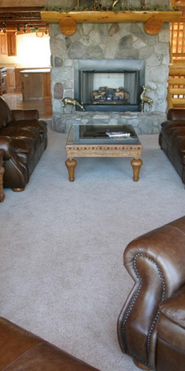 Room to Relax and Entertain Living Room with Fireplace and Comfortable Chairs