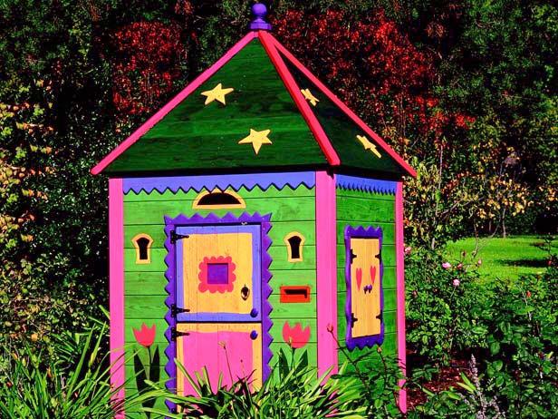 Pink and Green Playhouse Pink and Green Playhouse