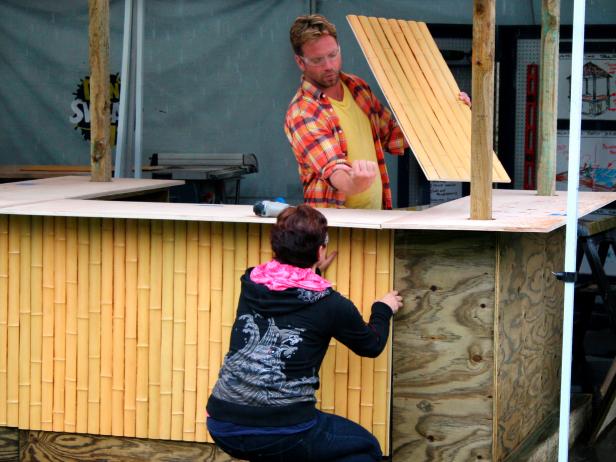 Add a Bamboo Facade to Tiki Bar Add a Bamboo Facade to Tiki Bar