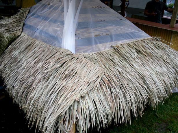 Attach Tiki Bar Thatching Roof Attach Tiki Bar Thatching Roof