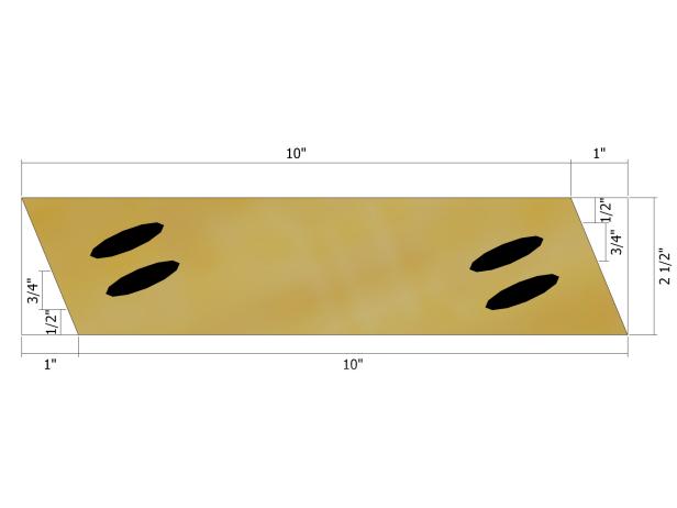 Use the guide for cutting the stiles to shape.