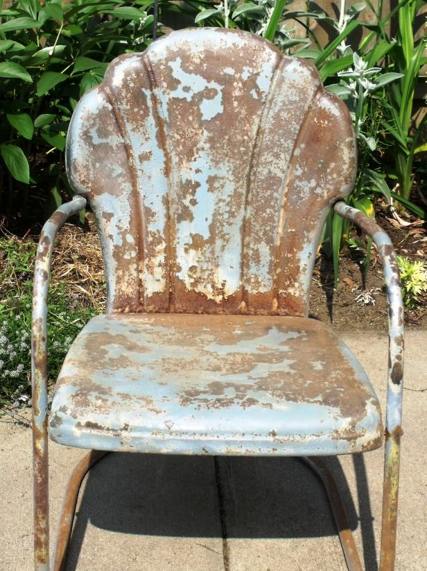 Old Metal Chair After Sanding Old Metal Chair After Sanding