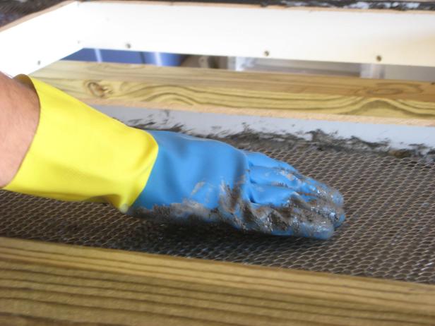 Add stucco wire to the concrete, to add strength and prevent cracking.