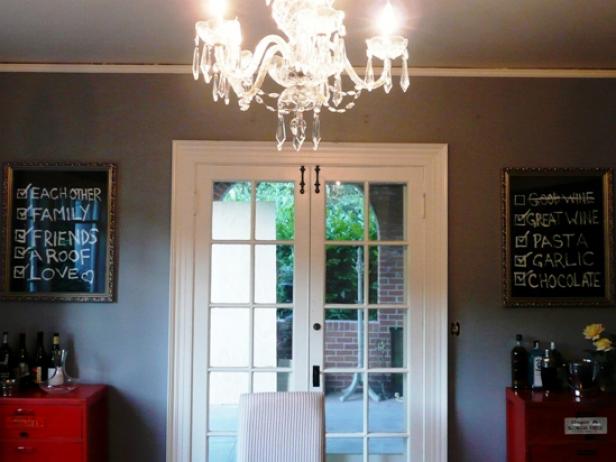 Dining Room Featuring Finished Chalkoards Dining Room Featuring Finished Chalkoards