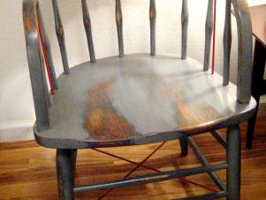Completed Antiqued Chair Completed Antiqued Chair