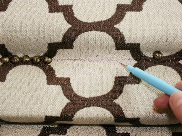 Tuck Edges and Secure With Nail Head Trim Tuck Edges and Secure With Nail Head Trim