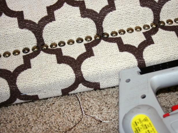 Staple Fabric to Frame Attach Fabric to Frame with a Staple Gun