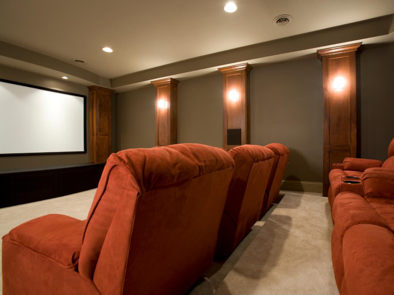 Unique Home Theater Front Wall Design 