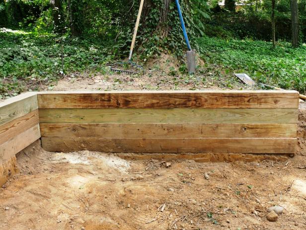 Timber Retaining Wall Designs timber retaining wall design and installation Repeat The Process Building Subsequent Rows And Offsetting The Timbers So That The Ends Of Timber Retaining Wall Designs retaining wall contractors in auckland concrete works Repeat The Process Building Subsequent Rows And Offsetting The Timbers So That The Ends Of