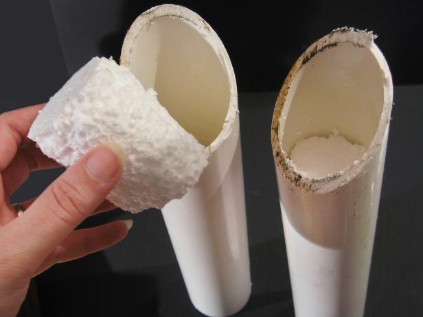 Making Tall Candles Stuff Styrofoam in to PVC