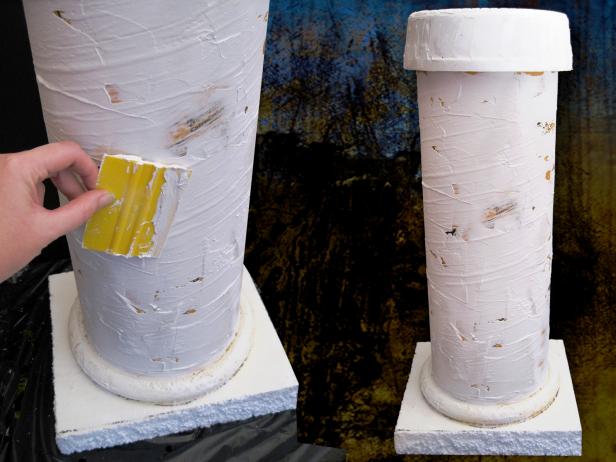 Cover Column with Plaster Cover Column with Plaster