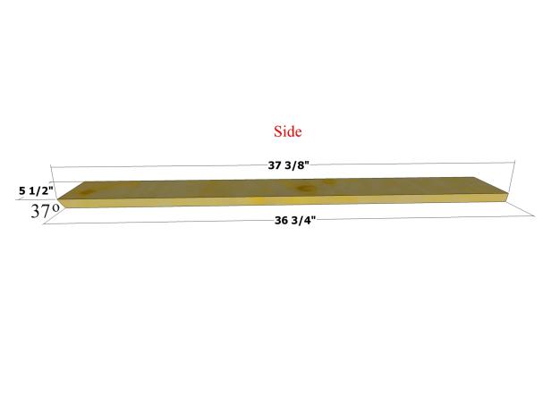 Use the layout as a guide for marking and cutting the sides to shape.