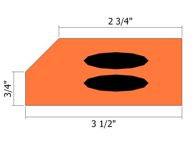 Use the guide for cutting and drilling pocket holes in the nose.