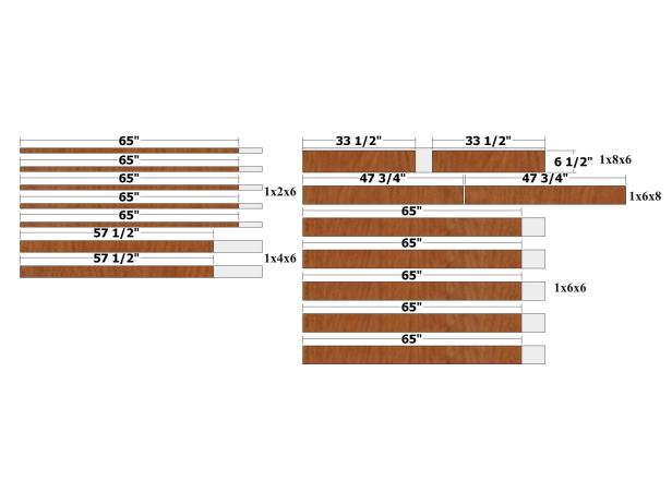 Use the diagram as well as the cut list, as guides. Be sure to double check measurements as you build and make adjustments before you cut the parts.