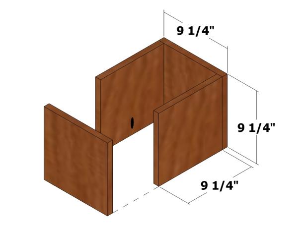 Use diagram to help you to position four feet.