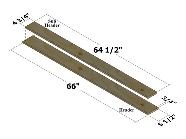 Position the sub header as shown in Image 3 (3/4 inch from the edge and end). Attach using glue and wire brads.