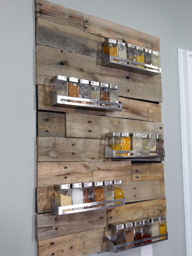Reclaimed Wood Spice Rack Reclaimed Wood Spice Rack