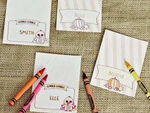 Thanksgiving Placecards for Decorating Thanksgiving Placecards for Decorating