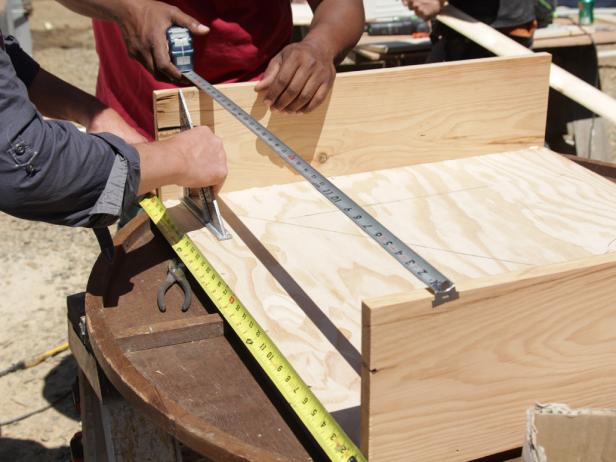 Measure the four sides of the frame to help build a base.