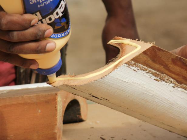 Coat the corners with wood glue and fasten together with 15-gauge finish nails. If miters are tight 45-degree cuts, box should be square.