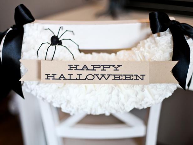 Halloween Chair Garland Halloween Chair Garland