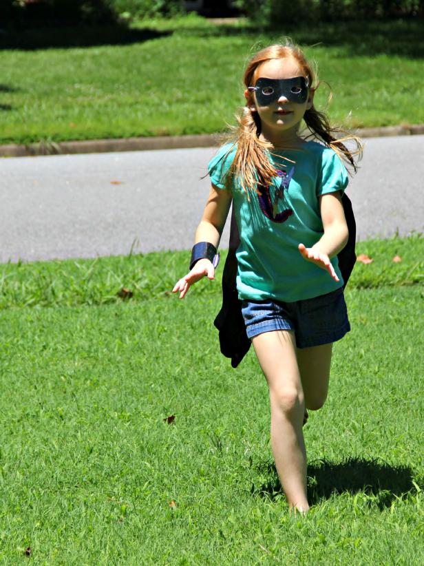 Super Hero Costume on Girl
