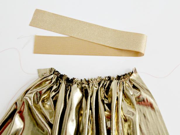 Super Hero Costume Cape view with Ribbon