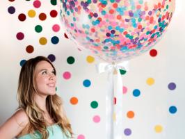 Baby Shower Confetti Balloon