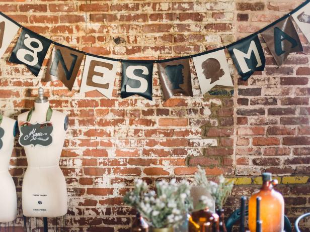 Faux Leather Party Banner Faux Leather Party Banner