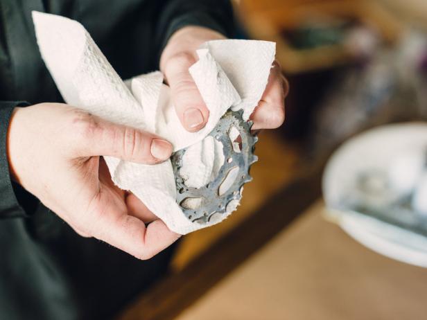 Step 2: Clean gears for votive Step 2: Clean gears for votive