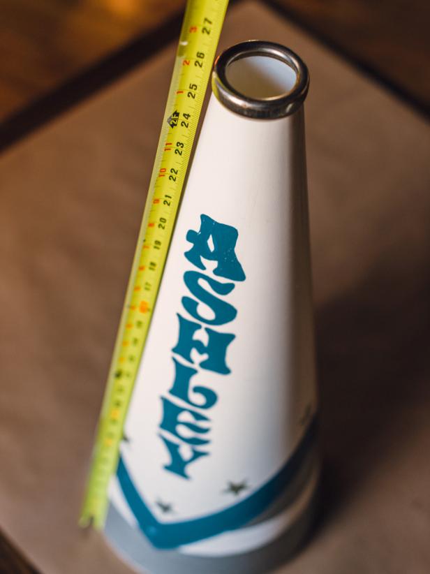 Megaphone Floral Vessel Step 1, Measure the Height Megaphone Floral Vessel Step 1, Measure the Height