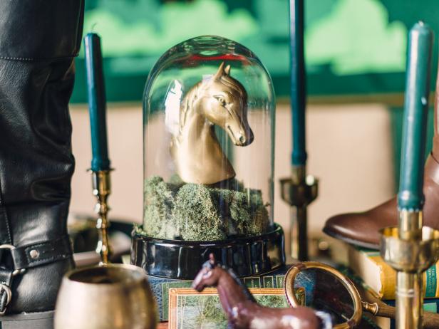 Equestrian Cloche Centerpiece Equestrian Cloche Centerpiece