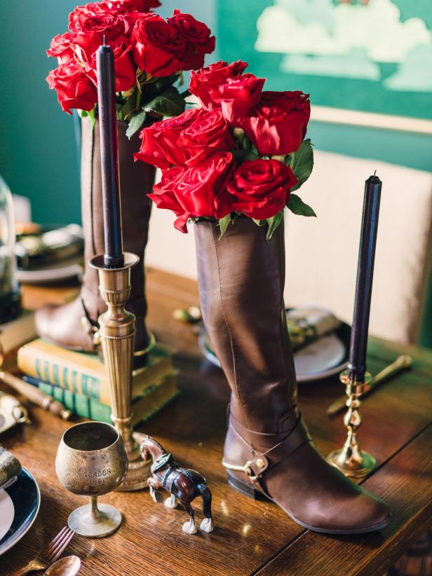 Equestrian Boots are Transformed into a Vase Equestrian Boots are Transformed into a Vase