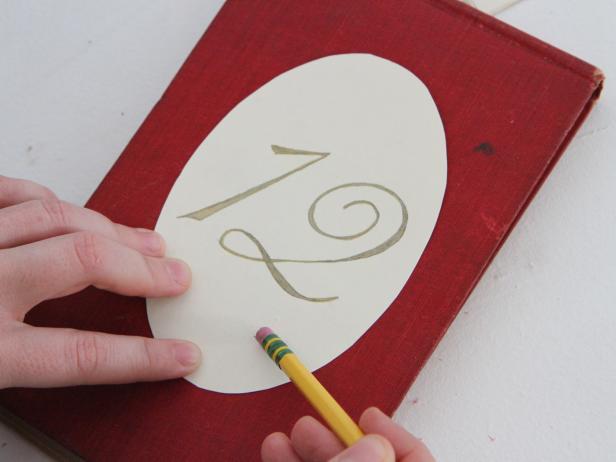 Vintage Book Table Numbers Step 9 Vintage Book Table Numbers Step 9