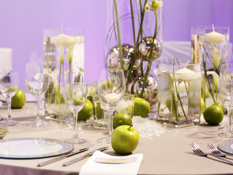 Centerpieces, bouquets and boutonnieres made from items other than