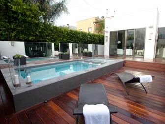 Sleek and Luxurious, Modern Pool Deck 