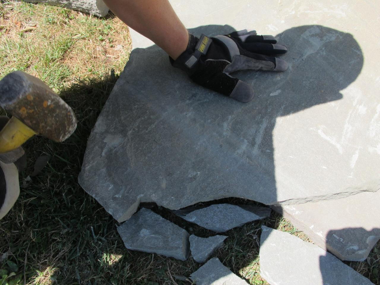 How to Install a Flagstone Patio with Irregular Stones DIY Network