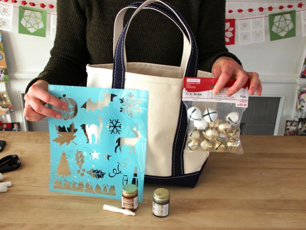 DIY Christmas Stocking Tote DIY Christmas Stocking Tote