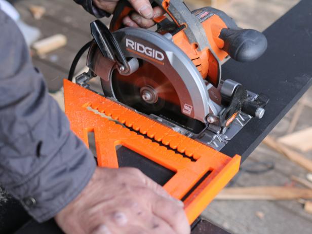 Based on measurements, cut the trim into four pieces individually. Keep in mind that for the proper finished look, youâll need two of the sides to be slightly longer than the other two, creating perfectly even edges.