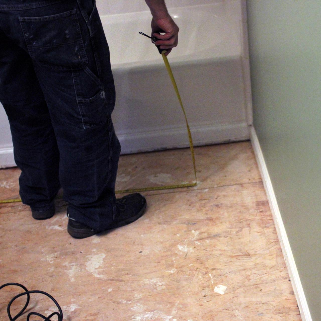 How To Install Bathroom Floor Tile Tos Diy