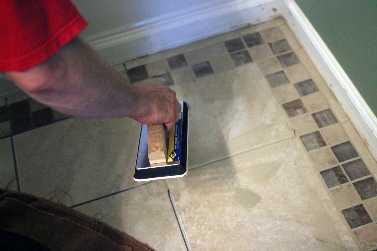 How To Install Bathroom Floor Tile Tos Diy