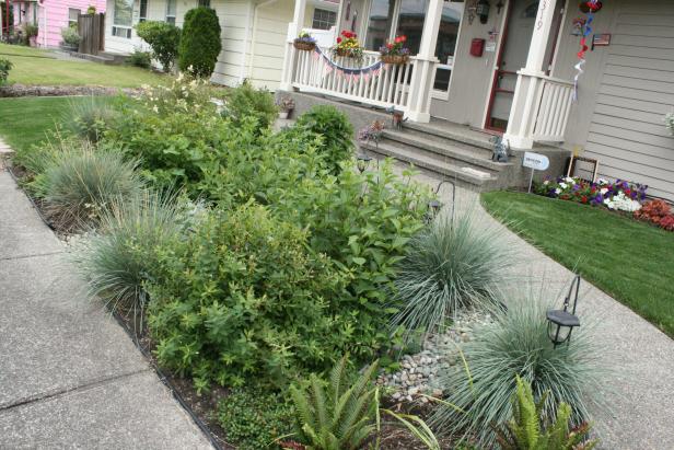 Rain Garden by Public Sidewalk Rain Garden by Public Sidewalk