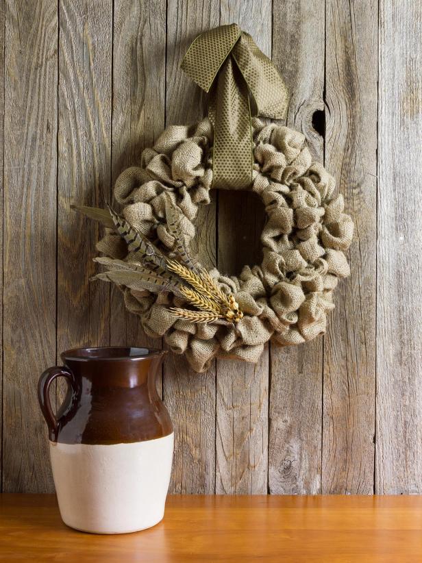 Fall Burlap Wreath Fall Burlap Wreath