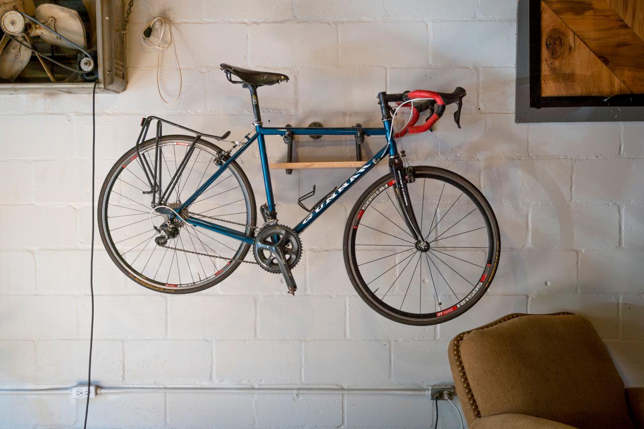 Easy DIY Industrial-Style Bike Storage Rack | DIY Network