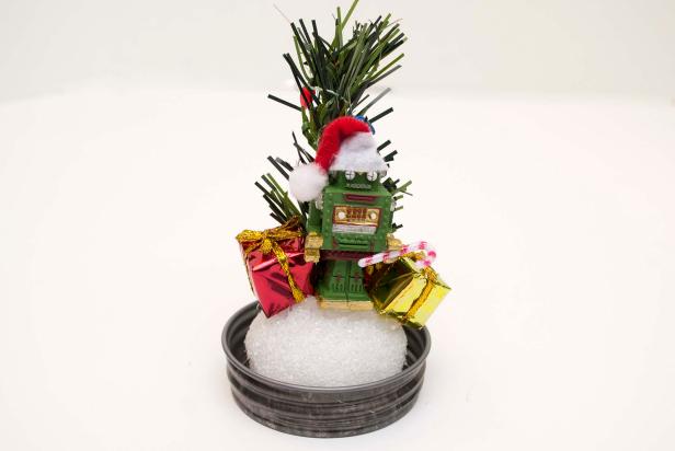 DIY Jar Snow Globe Step 3 DIY Jar Snow Globe Step 3