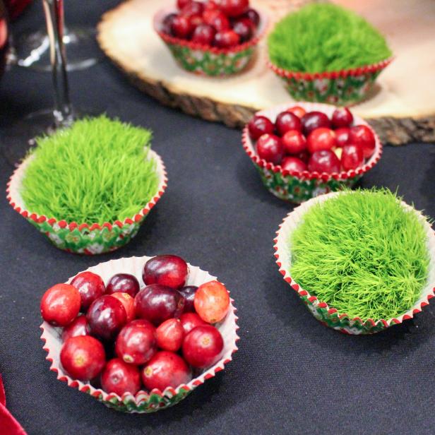 Flower Arrangement in Cupcake Papers flowers