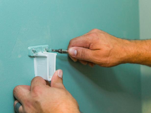 Step 1- Remove Wire ShelvingLift out wire shelving and using a straight screw driver or utility blade gently pry out the hardware from the wall This will leave holes, but the ledge you will install will cover these, so no patching is necessary beyond a bit of touch of paint.